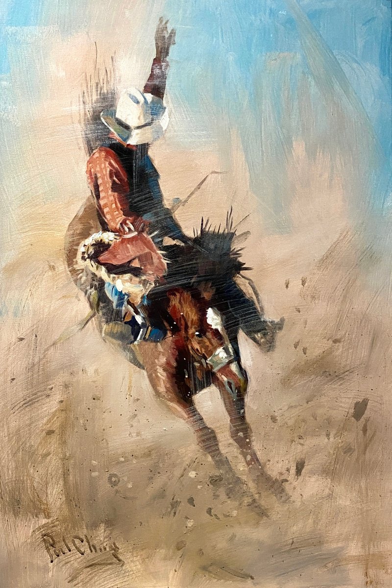  The Art Of Rodeo No.70 By Paul Cheng, 24 X 36, Artwork For Sale On Artfinder
