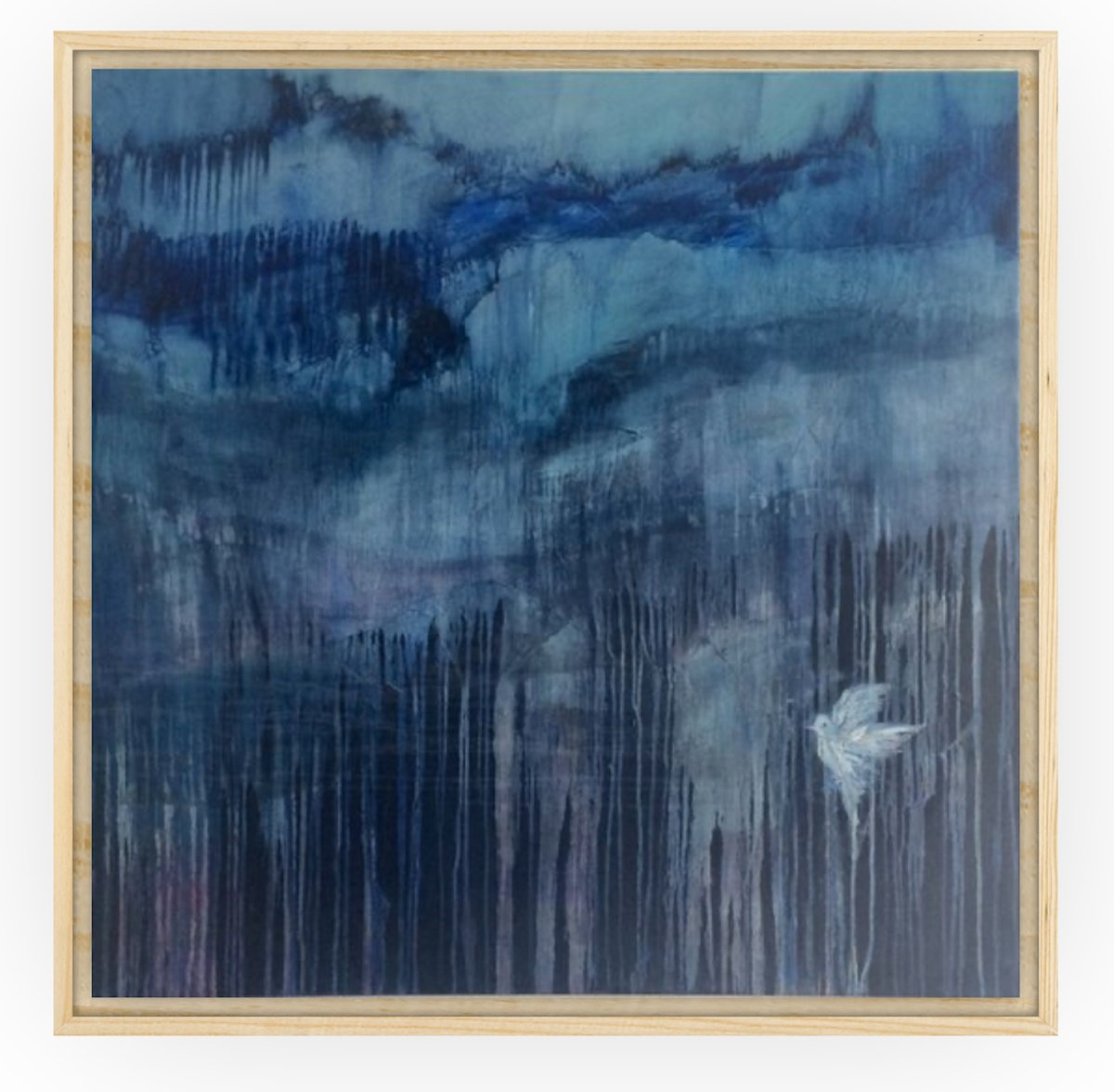 Abstract Landscape Painting By Gesa Reuter, 39 X 39, Peace, Original Artwork