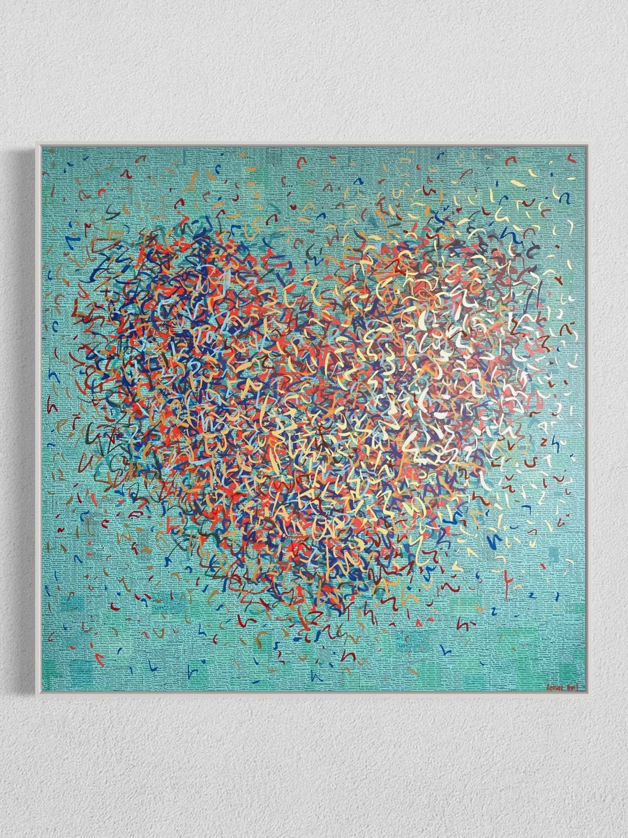 Impressionistic Abstract Painting By George Hall, 50 X 50, Summertime Optimist, Original Artwork