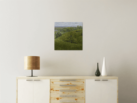 Realism spring landscape painting