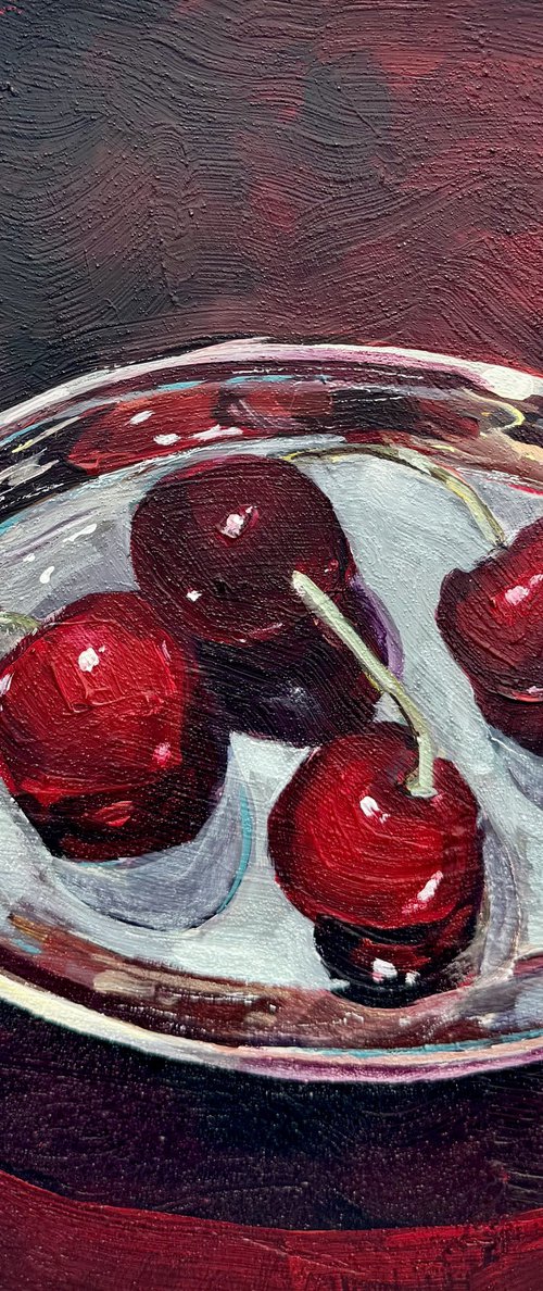 Still Life with Cherries by Victoria Sukhasyan
