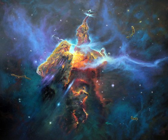 Mystic Mountain in Carina Nebula