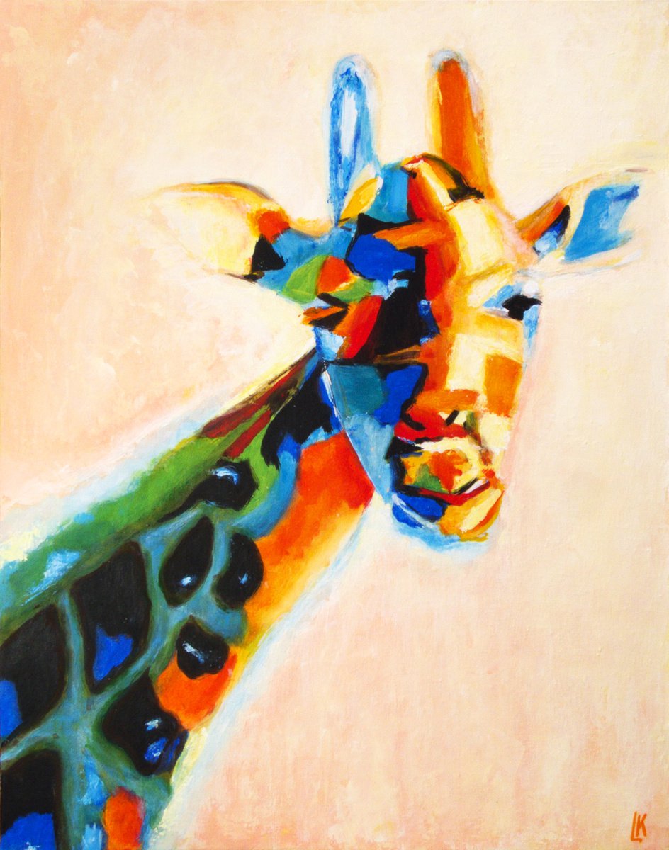 Giraffe baby by Ludmila Kovalenko