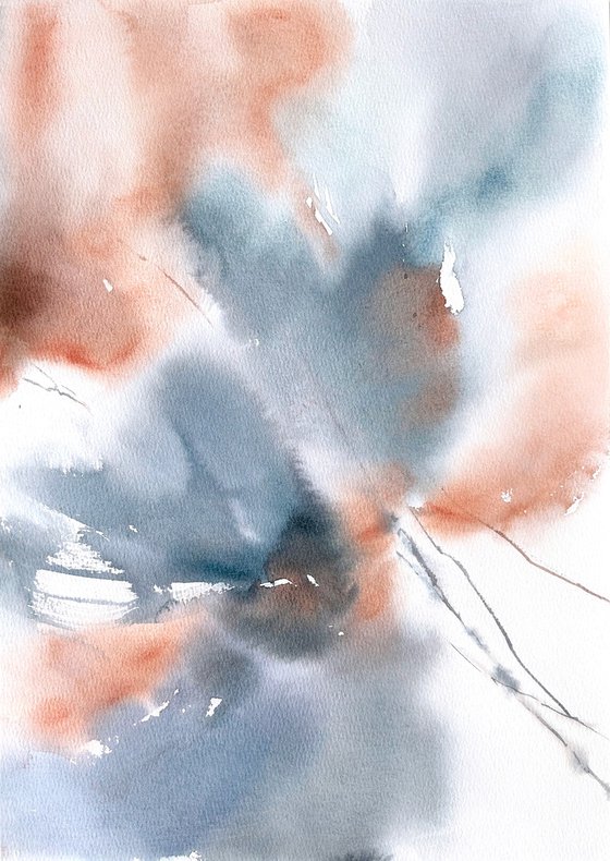 Abstract flowers diptych