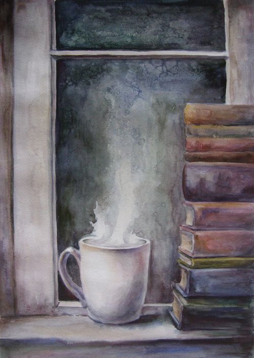 White cup by Liubov Ponomarova