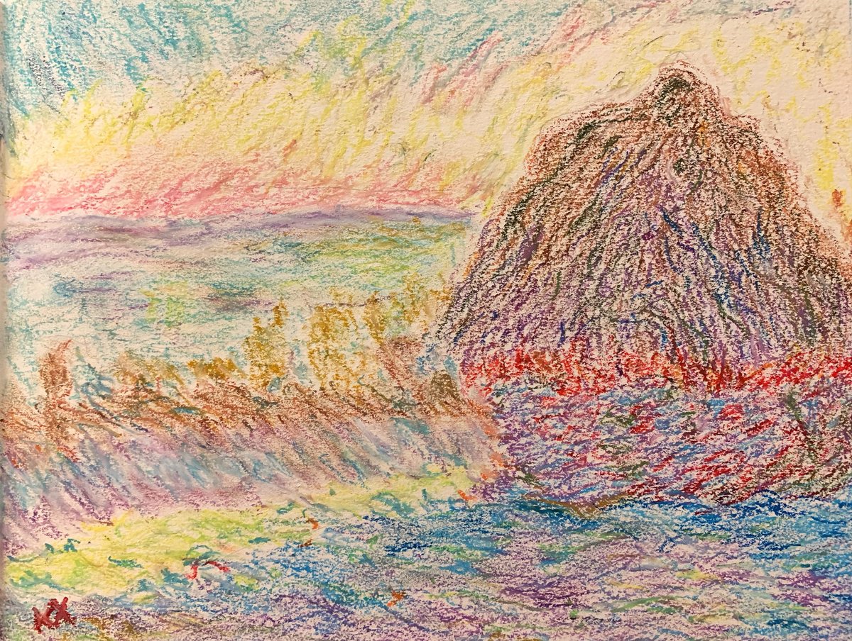 Haystack (Sunset) by Kat X