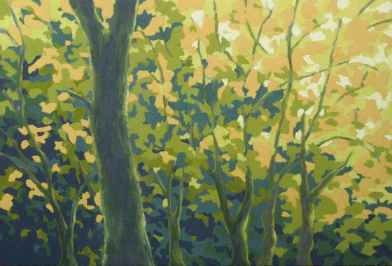 Golden Screen, Trees