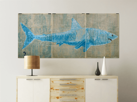 Shark. (triptych)