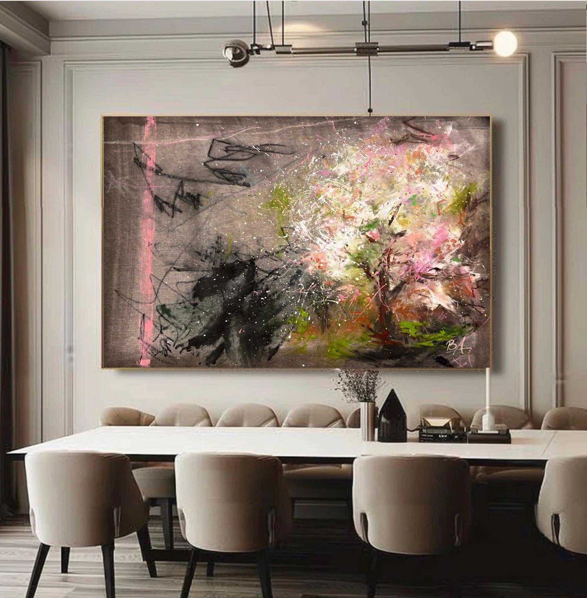 Abstract Acrylic Painting By Bogdana Antoniuk, 61 X 41, True Self, Original Artwork