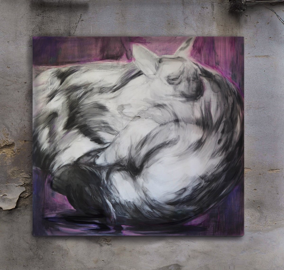 No Title Ii (Hyenas) By Cynthia Gregorova, 53 X 49, Artwork For Sale On Artfinder