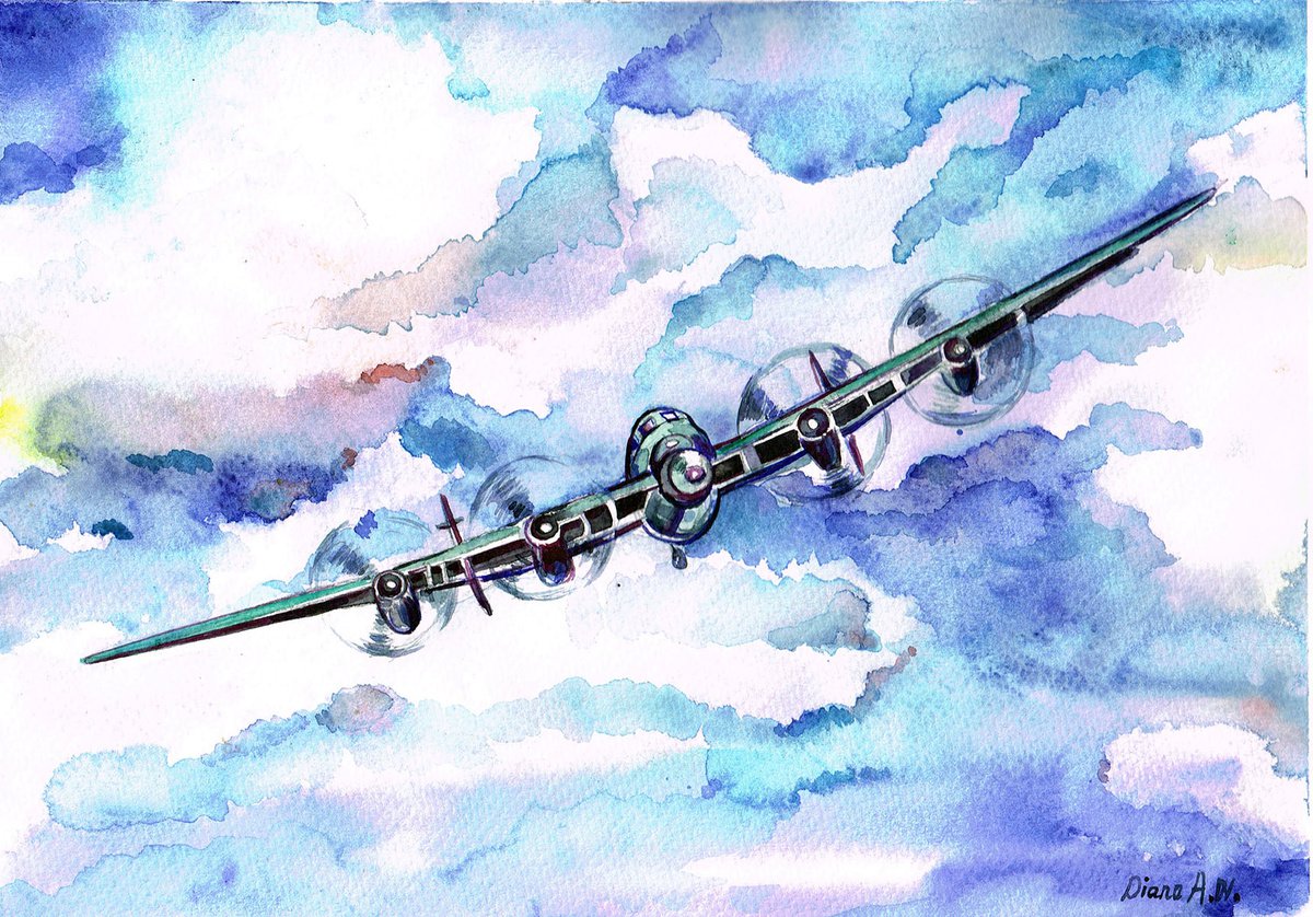 Lancaster Bomber by Diana Aleksanian