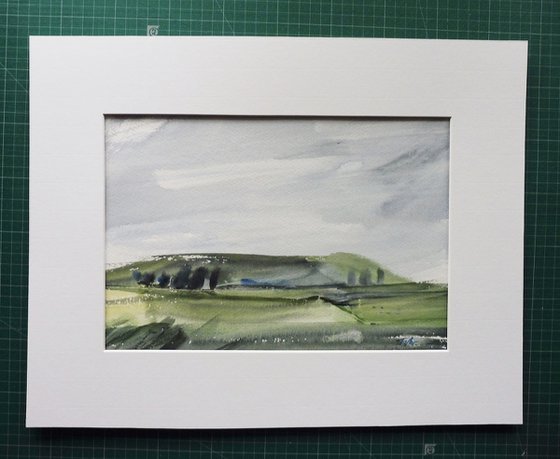 SUMMER 2022, WATERCOLOUR SKETCH / STUDY, ANGLESEY, near Cemlyn Bay.