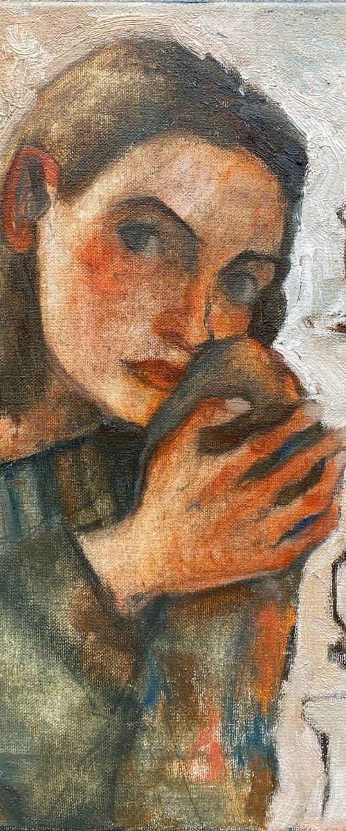 Portrait young girl by Liubov Ro