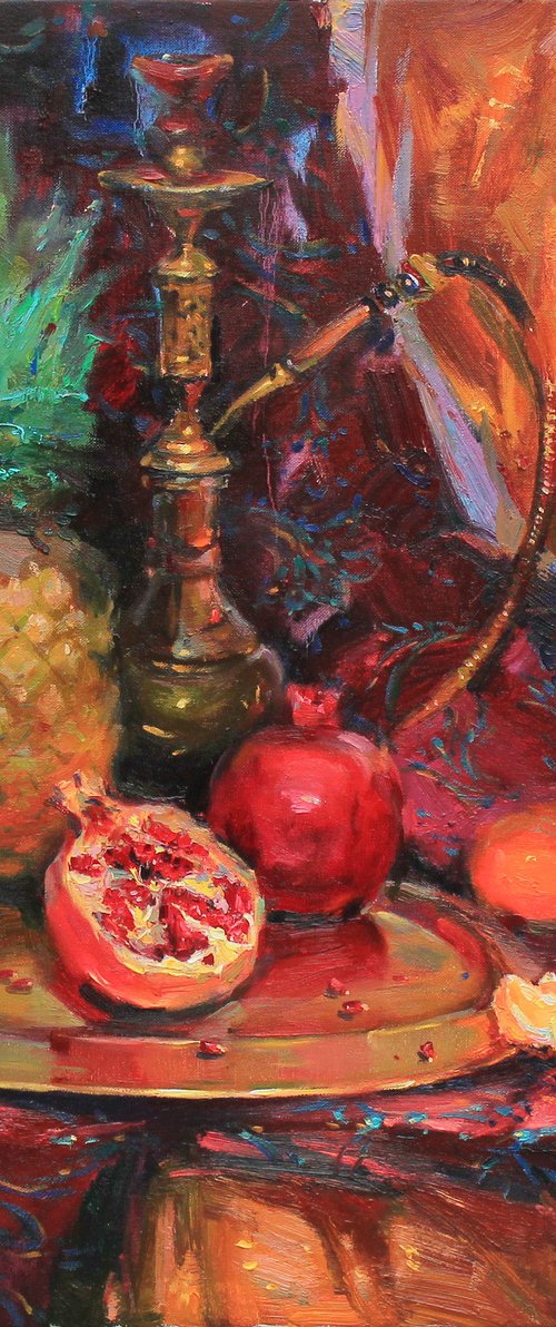 Still life with pineapple by Alisa Onipchenko-Cherniakovska