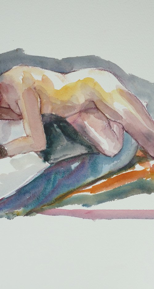 Reclining female nude by Rory O’Neill