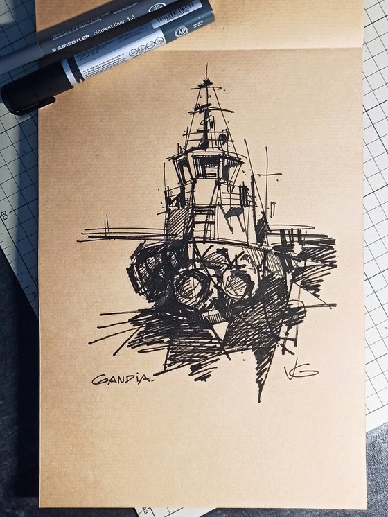 Original sketch TUGBOAT VB SEVILLA
