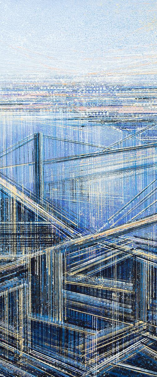 New York Bridges In Bright Light by Marc Todd