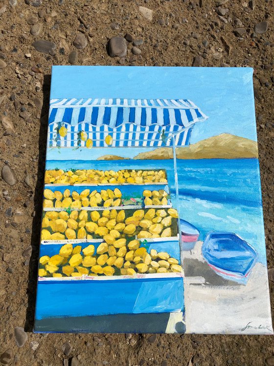 Lemons. Mediterranean summer