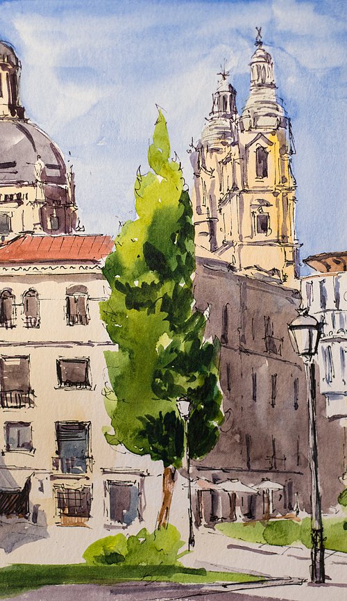 Salamanca. Street sketch by Sasha Romm