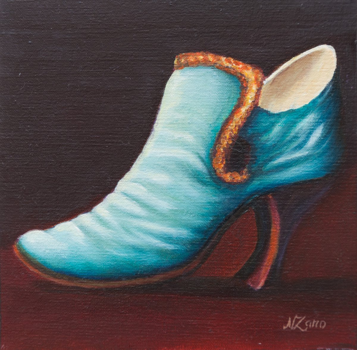 Blue shoe by Norma Beatriz Zaro