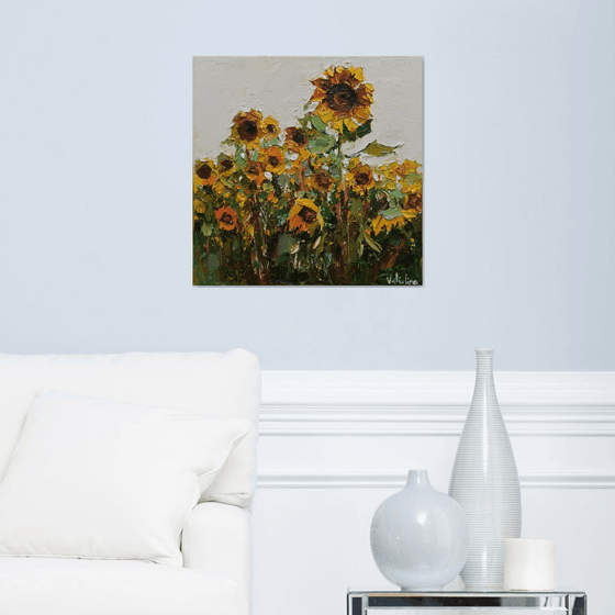 Sunflowers  Original Impasto Oil painting