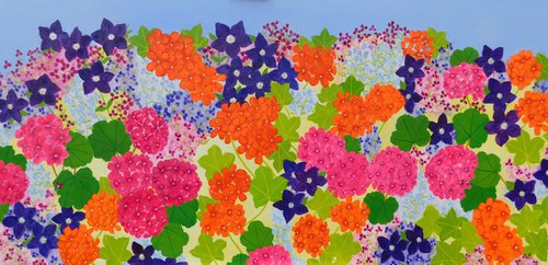 Bright Summer Flowers by Ruth Cowell