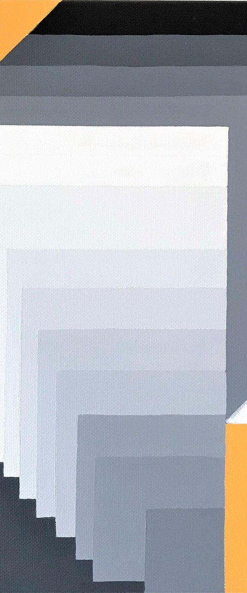 Geometric Collection - Grey & Yellow #1 by Lucyanne Terni