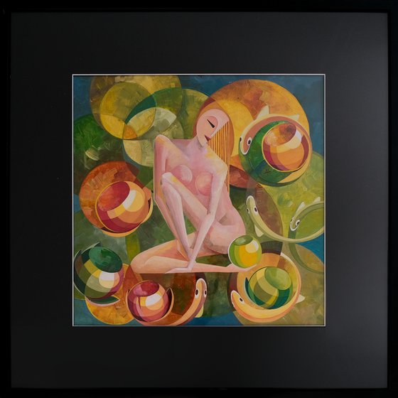 The Girl With Lotus Flowers