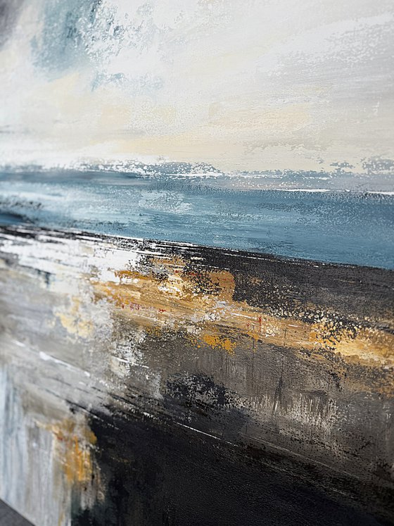 Large Abstract Seascape-Drift of Light