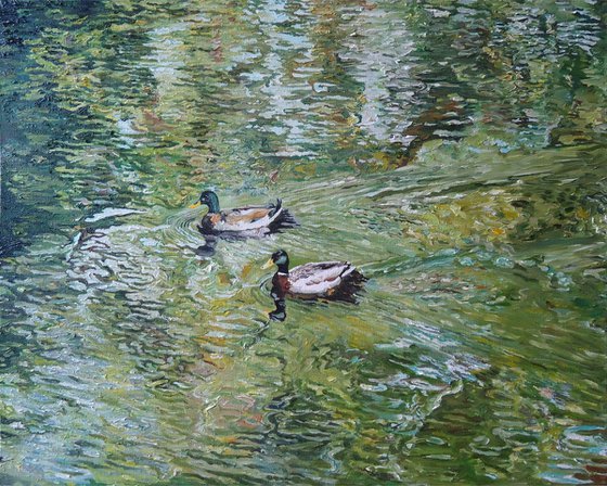 Ducks (green study)