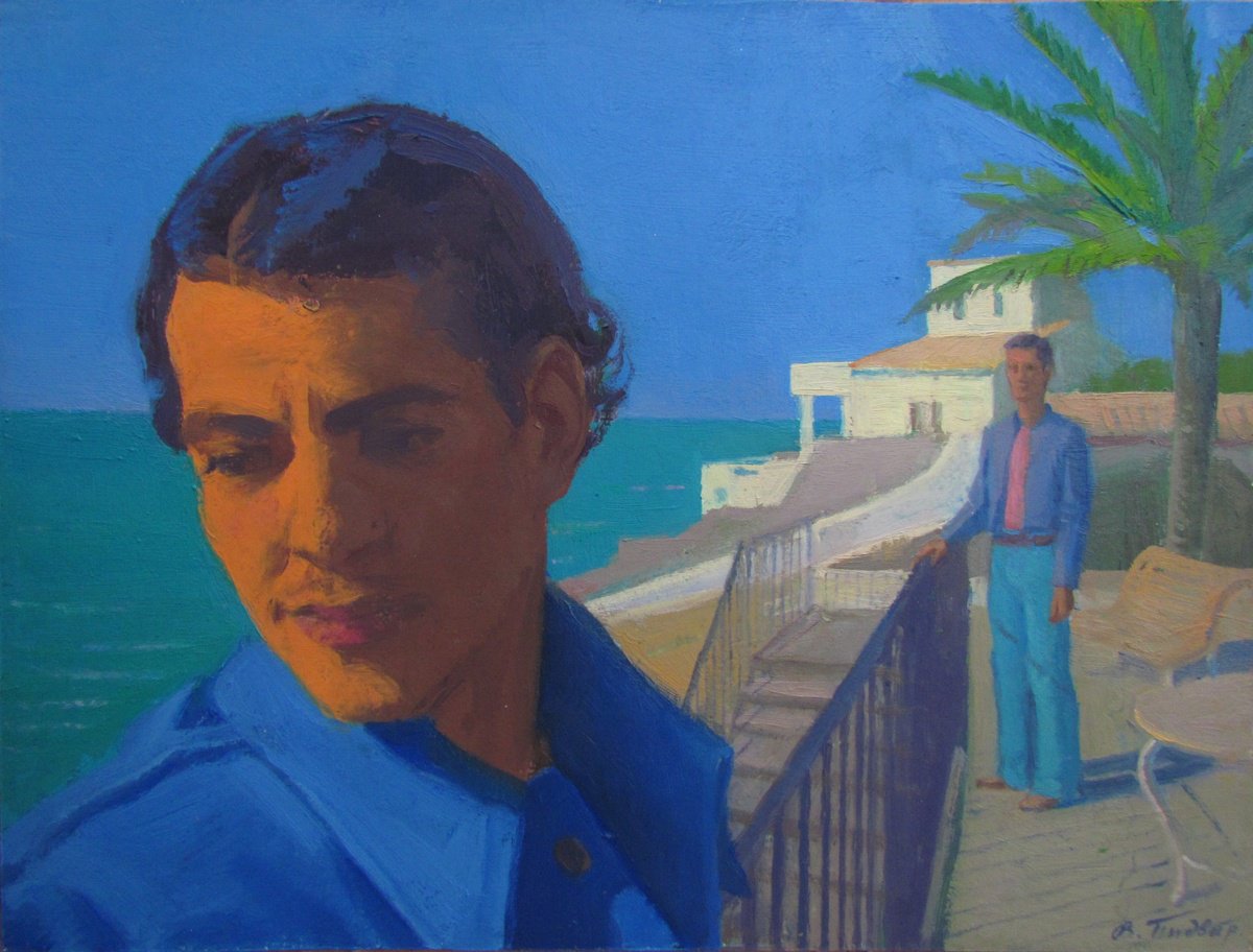 Impressionistic Portrait Oil Painting By Viktoriia Pidvarchan, 10 X 8", Anticipation, Original Artwork