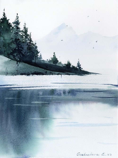 Mountain Lake #34 by Eugenia Gorbacheva