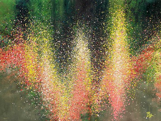 Soft Light Between Petals