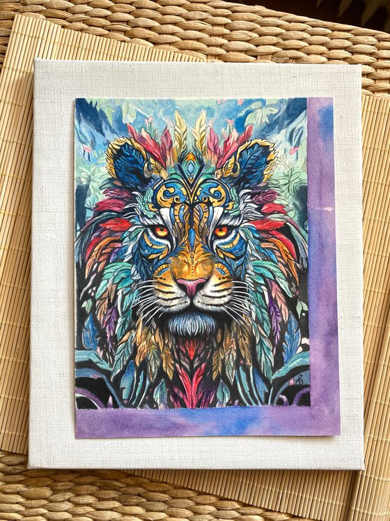 Majestic Spirit Lion Art