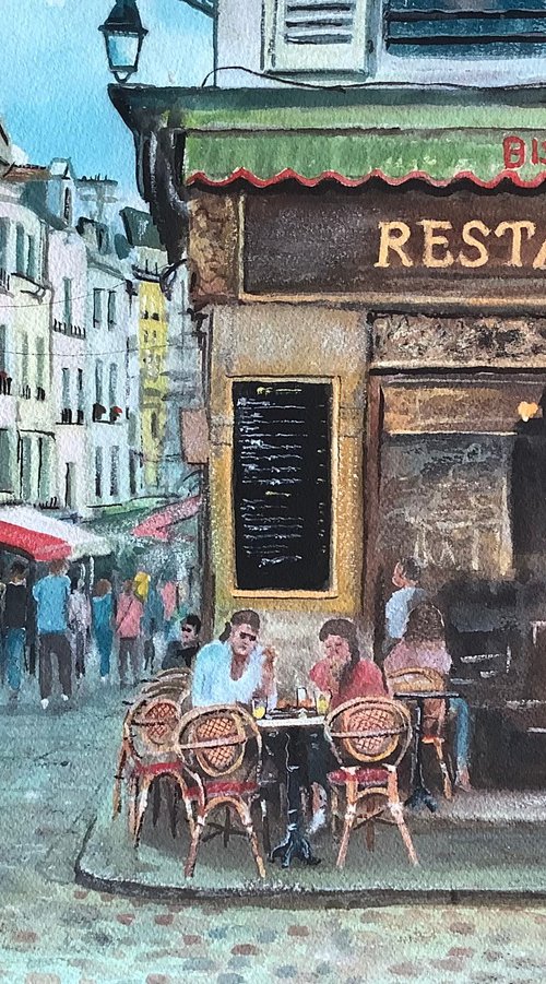 Paris cafe, Busy Afternoon by Darren Carey