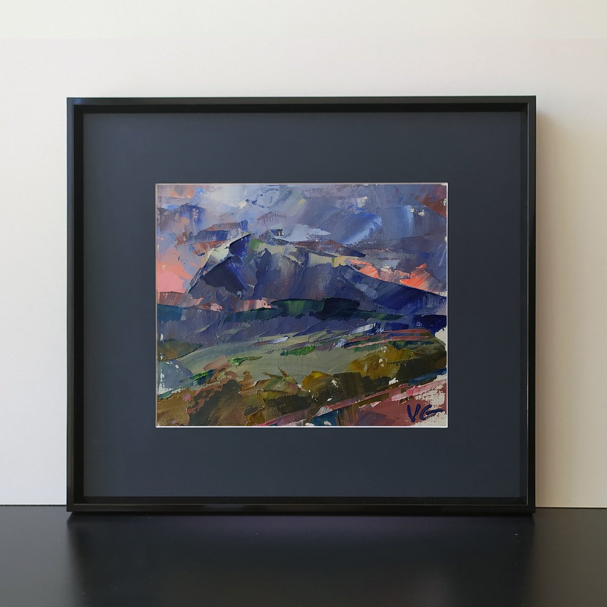 Impressionistic Landscape Oil Painting By Volodymyr Glukhomanyuk, 19 X 17", Series Denia Spain #7/10, Original Artwork