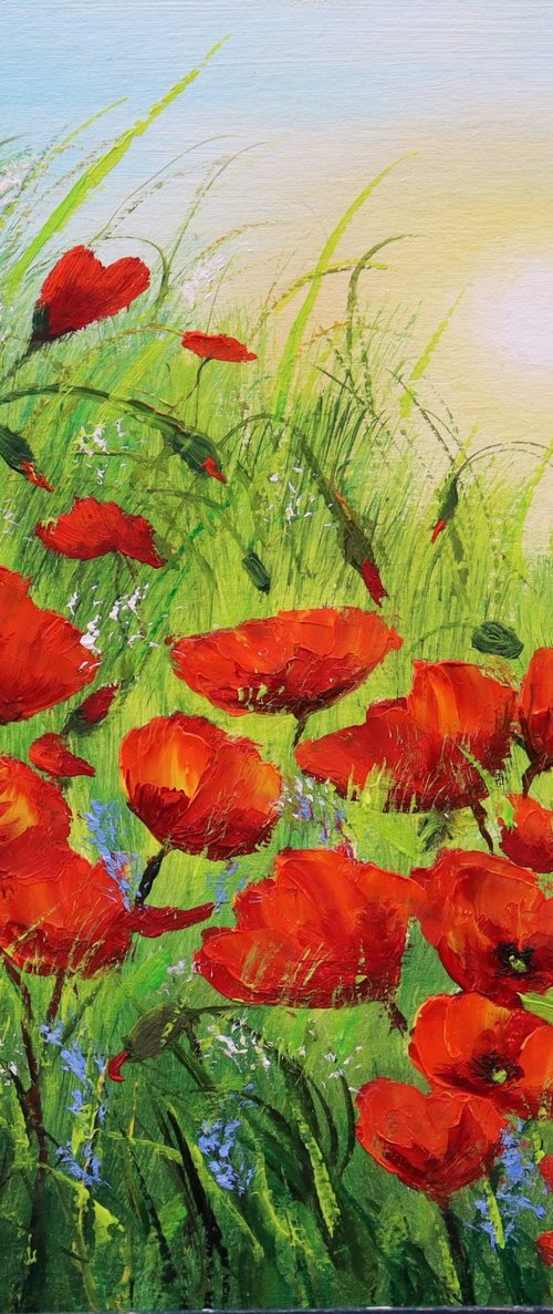 Poppy field by Ludmilla Ukrow