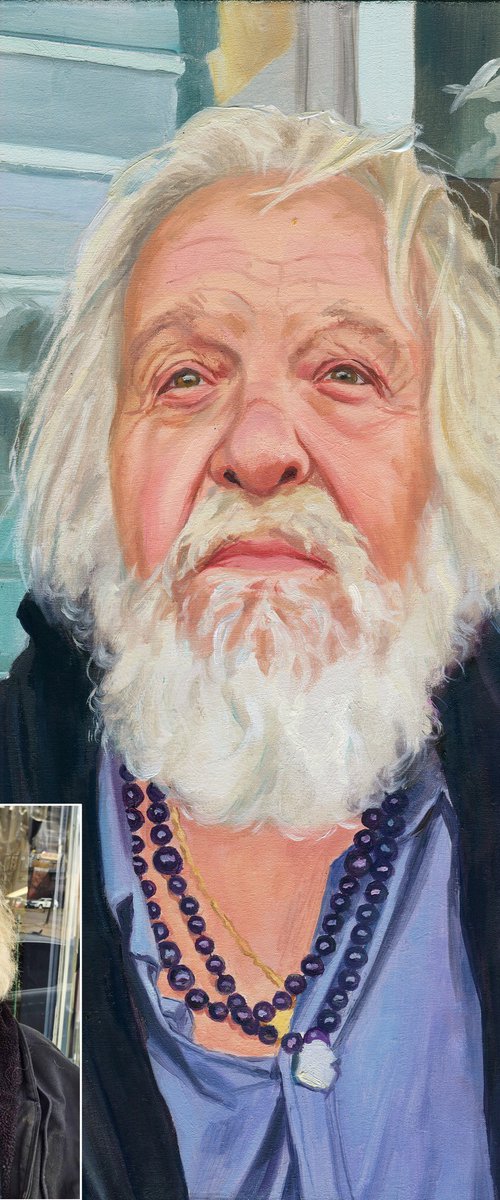 Commission oil portrait in realistic style by Lucia Verdejo