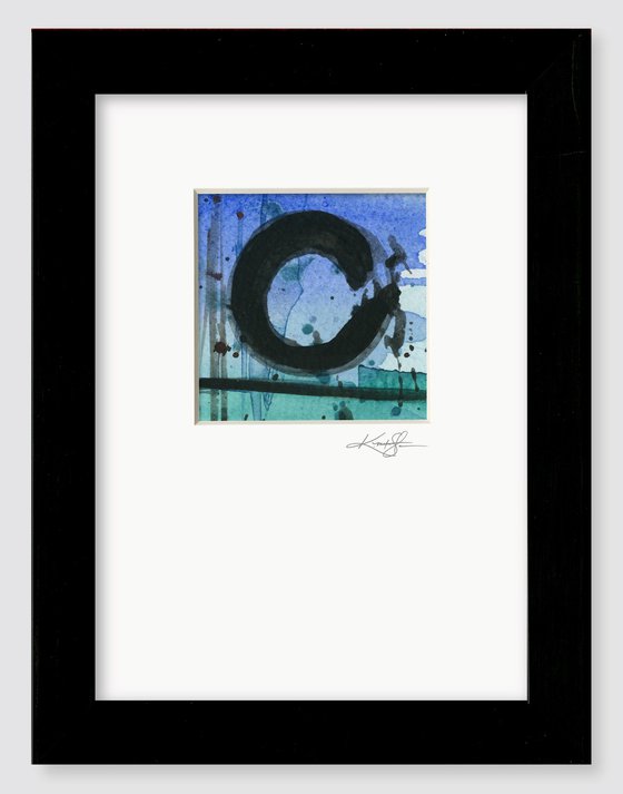 Enso Of Zen Collection 4 - 3 Abstract Zen Circle paintings by Kathy Morton Stanion