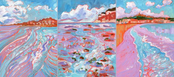 Coastal Landscapes Triptych