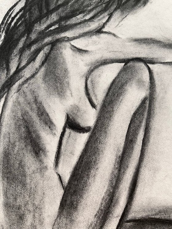 Nude Charcoal Art