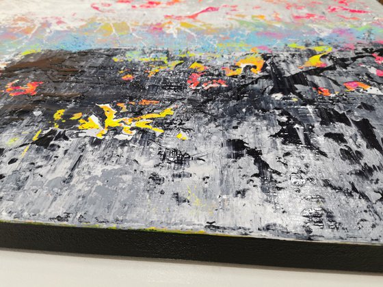 180x90cm. / abstract painting / Abstract 2174
