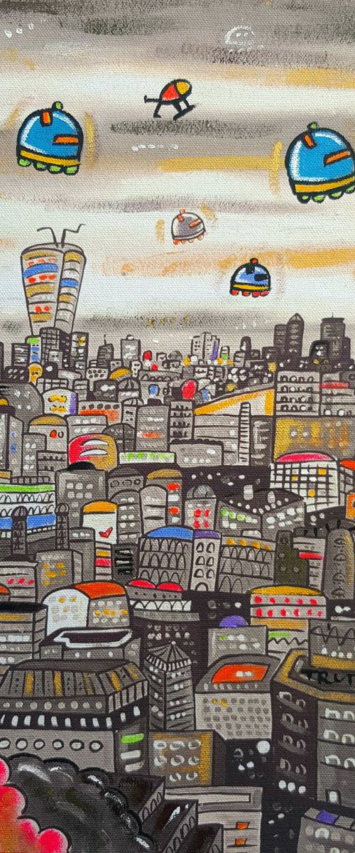 Futuristic Old London by Maria Luisa  Azzini