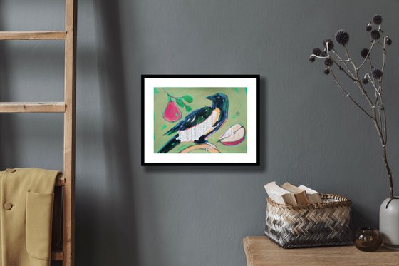 Magpie and pears