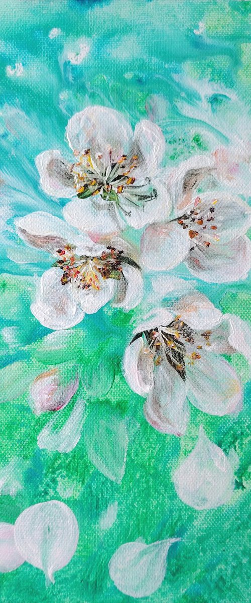 Author's painting "Whisper of Spring". by Elena Pertceva