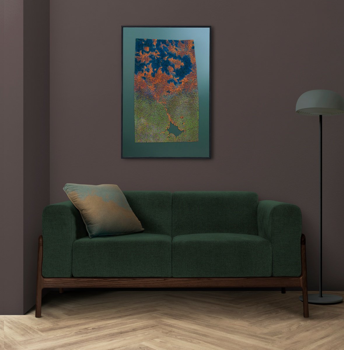 Organic Abstract Painting By Mykola Dzhychka, 30 X 41", Research Dynamics, Original Artwork