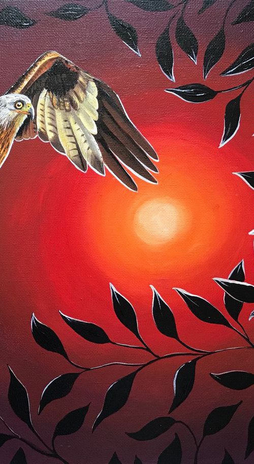 Red kite by Karen Elaine  Evans