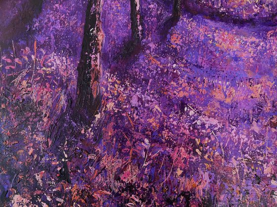 landscape painting -winter Sun