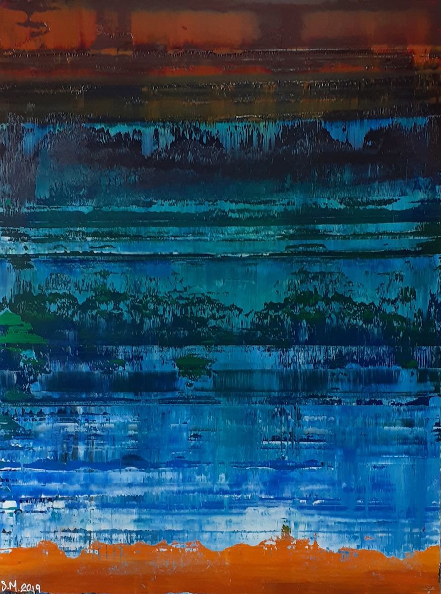 Abstract Seascape 2 by Scott Maxwell Art