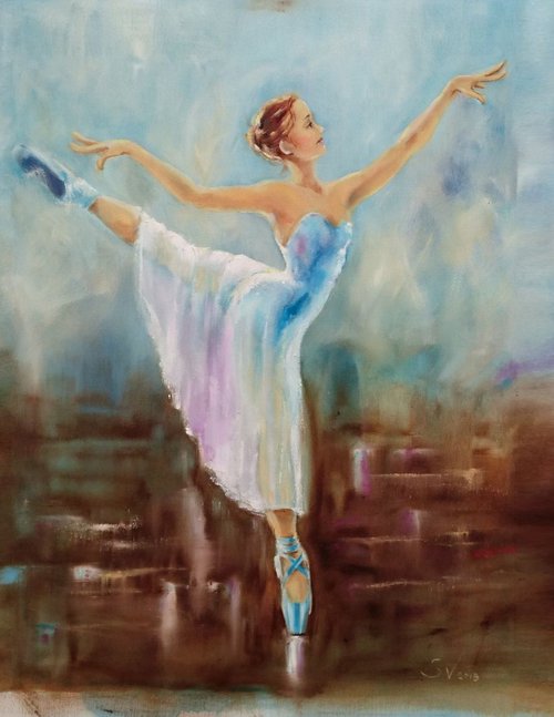 Ballerina Arabesque by Susana Zarate